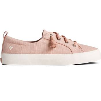 Sperry Crest Vibe Textured Denim Ruzove - Damske Tenisky